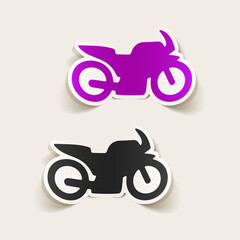 realistic design element: motorcycle