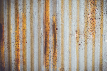 Rusted galvanized iron plate