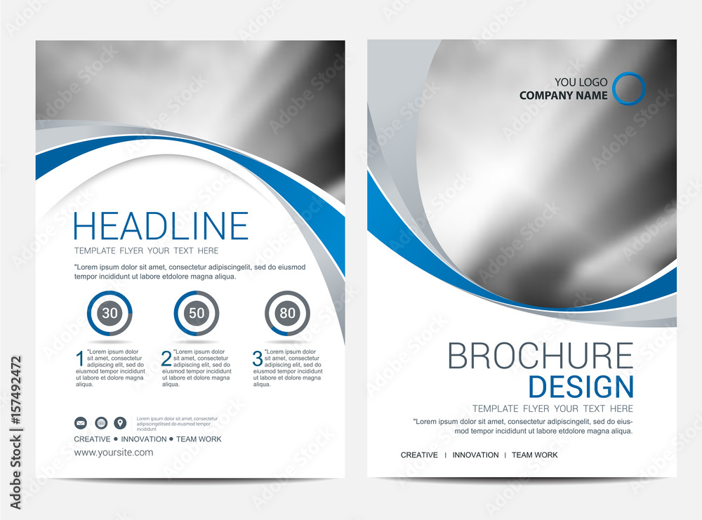 Canvas Prints brochure template flyer design vector background