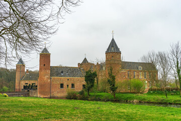 Fototapeta na wymiar Castle Westhove nearby Oostkapelle / Netherlands