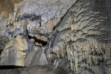 Caves and cave formations in the canyon of the river next to Bor in Serbia