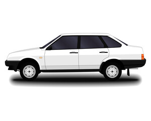 realistic car. sedan.