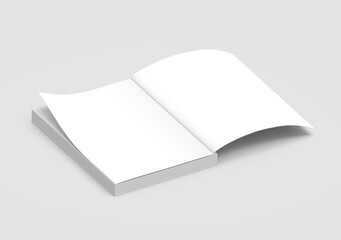 Blank hard cover book template