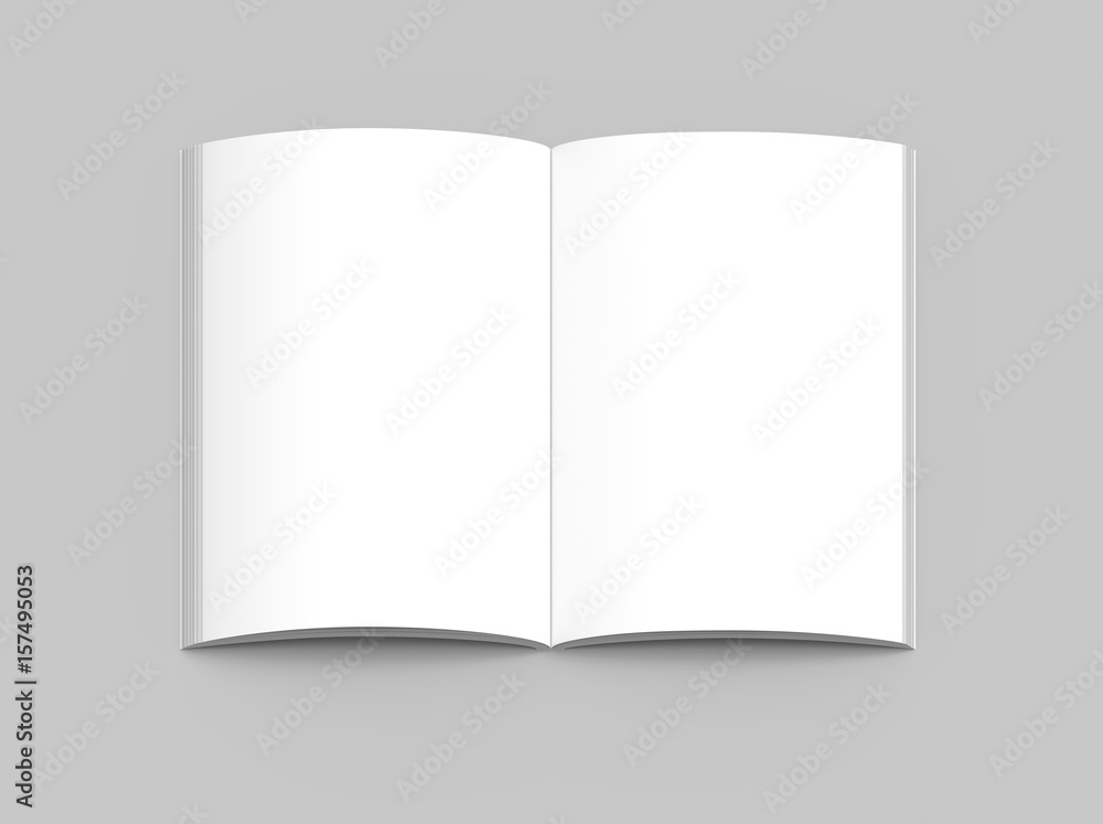 Canvas Prints Blank hard cover book template