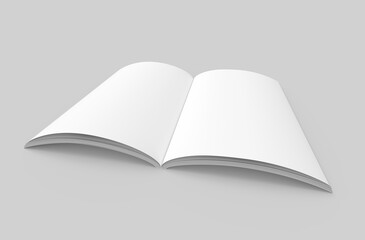 Blank hard cover book template