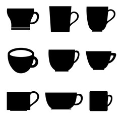 cups icon set