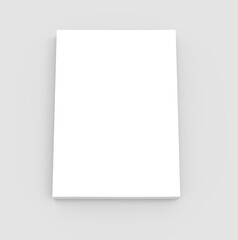 Blank hard cover book template