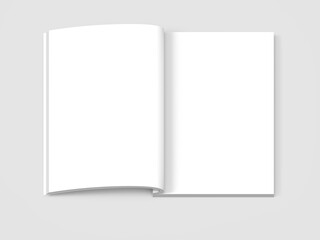 Blank hard cover book template
