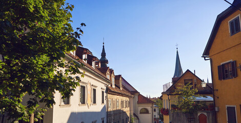 The Cityscape of the Slovenian capital Ljubljana
