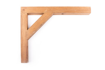 Wooden shelf bracket
