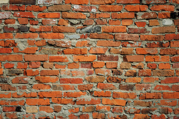 Red brick wall texture