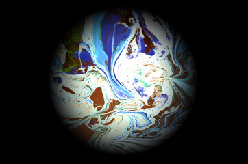 Gradient background illustration of liquid form