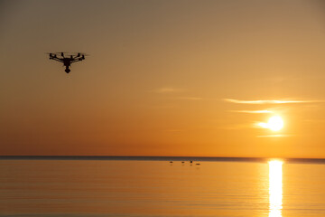 Drohne auf der See