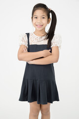 Portrait of Little asian girl with smiles face