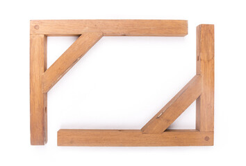 Wooden shelf bracket