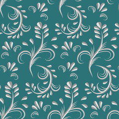 Ornate floral seamless pattern