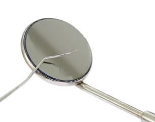 Fototapeta premium dental tool for cleaning the teeth and checking the caries