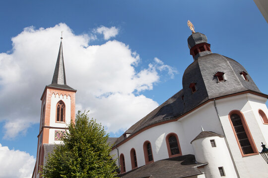 City of Bitburg Germany. Church. Rhineland Palatinate