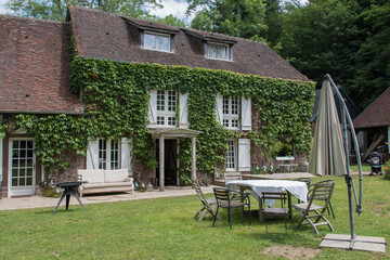maison normande typique en France