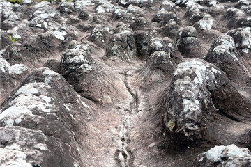 THE KNOB STONE GROUND, stone split up, swell, break, natural phenomenon, Thailand