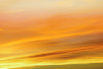 orange cloudy sky background