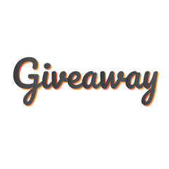 giveaway vector banner, t-shirt design