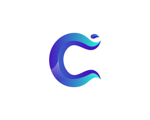 Modern Elegant Ice C Alphabet Symbol Suitable For Technology Logo, Infographics, Print, Digital, Logo, Icon, Apps, T-Shirts and Other Marketing Material Purpose.