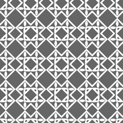 Grey ornamental seamless wallpaper pattern, vector illustration