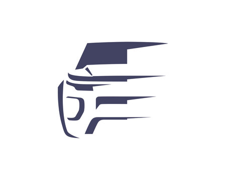 recommend clip art: Modern Luxury Car Silhouette Logo