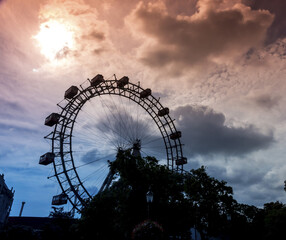 austria, vienna, ferris wheel