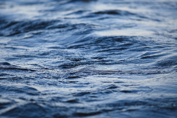 Texture of water with small waves