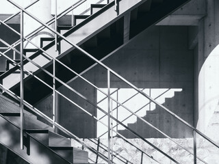 Stairs step Architecture details Shade and shadow Abstract background