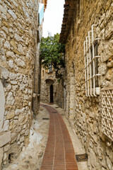 Old buildings in village Eze