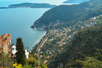 Obraz premium Scenic view of the Mediterranean coastline