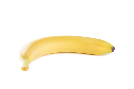 One Banana On A White Background