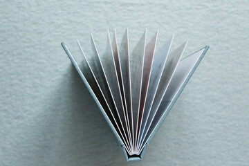 Blue book with fabric cover