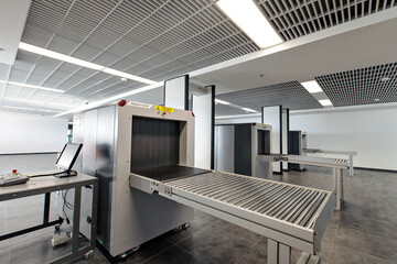 X-ray scanner for things of passengers at the airport