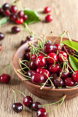 Cherries in bowl
