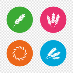 Agricultural icons. Gluten free symbols.