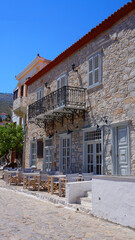 Photo of picturesque island of Hydra on a spring morning, Saronic Gulf, Greece