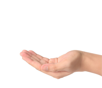 Open palm hand gesture