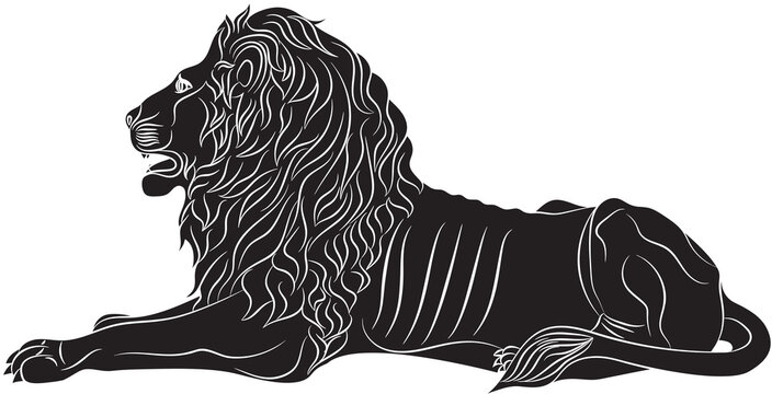 The Couchant lion - the heraldic symbol