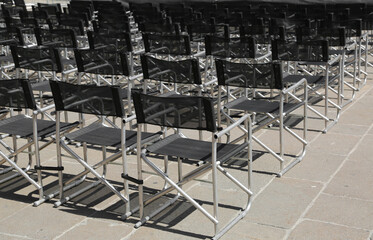 many empty chairs