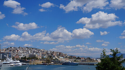 Fototapeta premium Photo of Marina Zeas port in Peiraeus, Attica, Greece