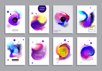 Covers with minimal design. Abstract backgrounds. Vector frame for text Modern Art graphics for hipsters