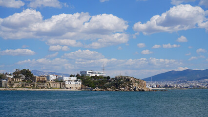 Fototapeta na wymiar Photo of Marina Zeas port in Peiraeus, Attica, Greece