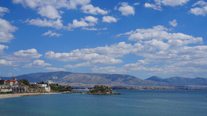 Fototapeta na wymiar Photo in Marina Zeas port in Peiraeus, Attica, Greece