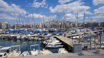 Photo in Marina Zeas port in Peiraeus, Attica, Greece