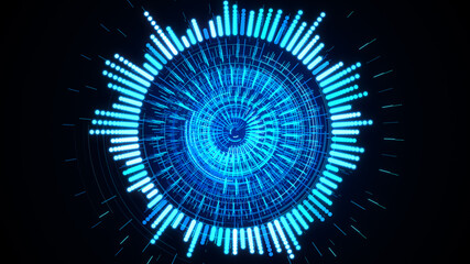 Futuristic hud target with