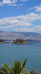 Photo in Marina Zeas near port of Peiraeus on a spring morning, Attica, Greece